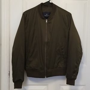 American Eagle Bomber Jacket - Army Green